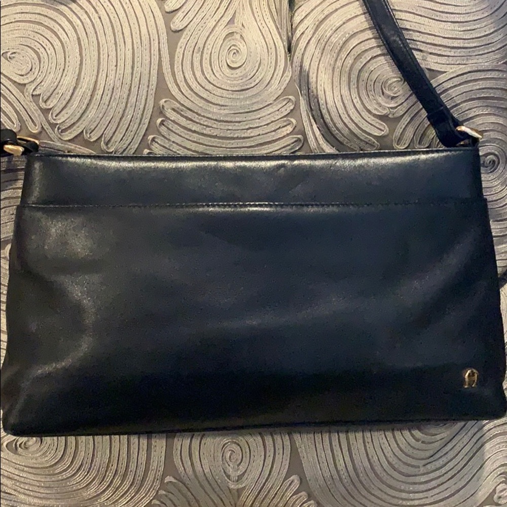 VTG Etienne Aigner Black Leather Purse